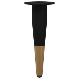 vidaXL N&oacute;żki meblowe 2 szt. Czarny i złoto &Oslash; 40 x 98 mm Żelazo