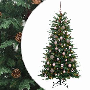vidaXL Sztuczna choinka z zawiasami 120 cm 150 LED Ciepła biel