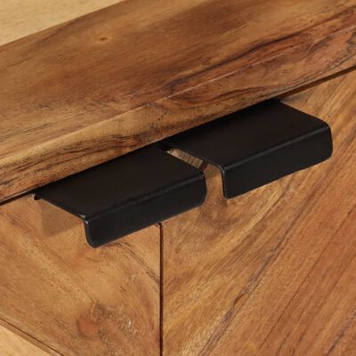 vidaXL Szafka do łazienki, 55x35x60 cm, lite drewno akacjowe i żelazo