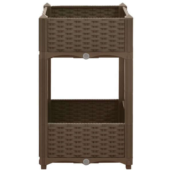 vidaXL Donica do podniesionej rabaty, 40x40x71 cm, polipropylen