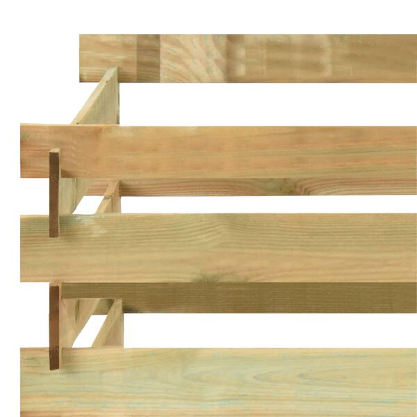 vidaXL Kompostownik z listew, 100x100x80 cm, impregnowana sosna