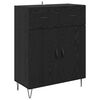 vidaXL Highboard Czarny Dąb 69,5 x 34 x 90 cm Materiał drewnopochodny