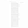 vidaXL Drzwi przesuwne ORKDAL 83 x 232 cm Lite drewno sosnowe Biały