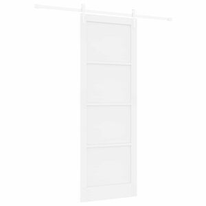 vidaXL Drzwi przesuwne ORKDAL 83 x 232 cm Lite drewno sosnowe Biały