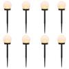 vidaXL Lampy solarnie zasilane z ostrzem do ziemi 8 pcs Ciepła biel