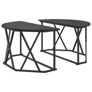 vidaXL Stolik kawowy Czarny Dąb 80 x 80 x 42 cm