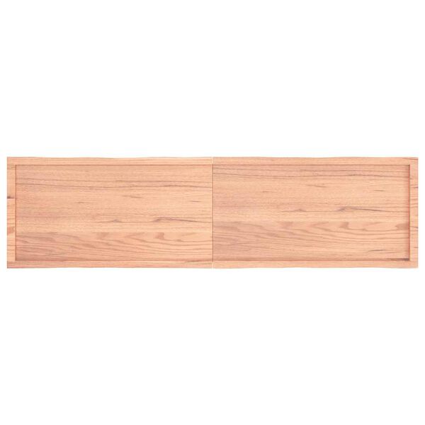 vidaXL Blat jasnobrązowy 200x50x(2-4) cm, drewno z naturalną krawędzią