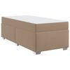 vidaXL Ramka ł&oacute;żka Cappuccino 90 x 200 cm PVC