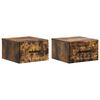 vidaXL Wisząca Szafka Nocna 2 pcs Dąb wędzony 34,5 x 33 x 20 cm