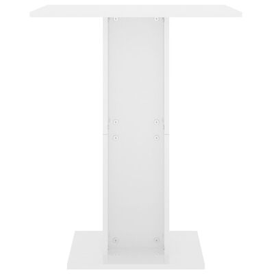 vidaXL Stolik bistro, wysoki połysk, biały, 60x60x75 cm