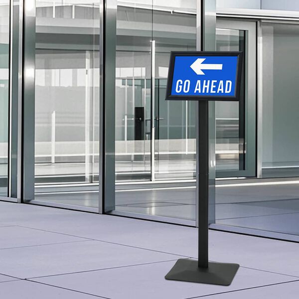 vidaXL Stojak na plakaty Srebrny a4 Żeliwo