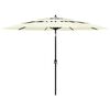 vidaXL 3-poziomowy parasol na aluminiowym słupku, piaskowy, 3 m
