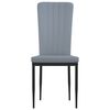 vidaXL Krzesła stołowe, 4 szt., jasnoszare, obite aksamitem