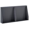 vidaXL Mur oporowy 2 szt. 40 x 12 x 40 cm Stal antracytowy