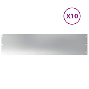vidaXL Obrzeża trawnikowe 10 szt. 25x103 cm Stal ocynkowana