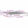 vidaXL Ramka ł&oacute;żka Naturalny 180 x 200 cm Lite drewno sosnowe