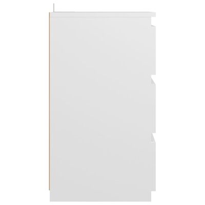vidaXL Szafki nocne, 2 szt., białe, 40x35x62,5 cm, płyta wiórowa