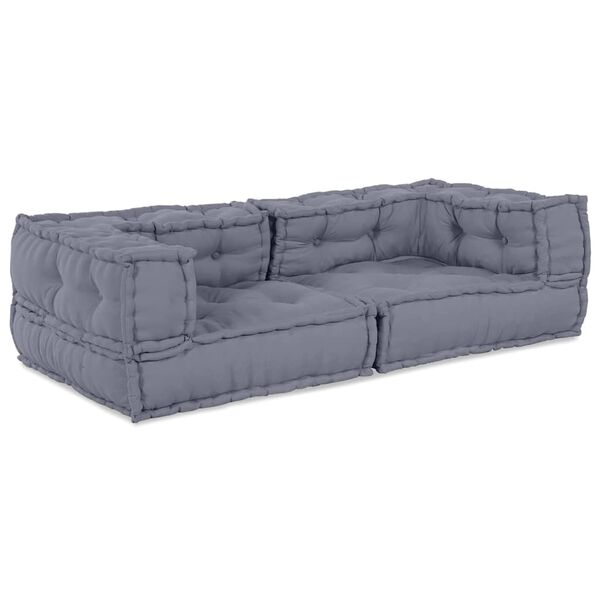 vidaXL Modułowa sofa 3 pcs Szary 140 x 70 x 36 cm tkanina