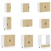 vidaXL Zestaw szafek kuchennych, Porto, 14-częściowy, dąb sonoma