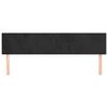 vidaXL Zagł&oacute;wki, czarne, 200x5x78/88 cm, aksamit