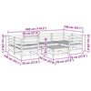 vidaXL 7-cz. zestaw wypoczynkowy do ogrodu, lite drewno daglezjowe