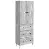 vidaXL Zestaw szafek 2 pcs Szary Sonoma 66 x 34,5 x 90 cm