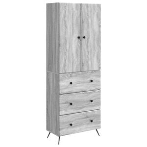 vidaXL Zestaw szafek 2 pcs Szary Sonoma 66 x 34,5 x 90 cm
