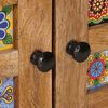 vidaXL Bufet z drzwiami Naturalny 60 x 33,5 x 75 cm Drewno z mango