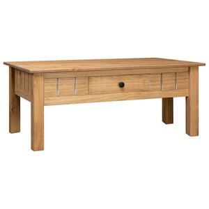 vidaXL Stolik kawowy, 100 x 60 x 43,5 cm, lita sosna, seria Panama