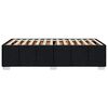 vidaXL Rama ł&oacute;żka bez materaca, czarna, 100x200 cm, obita tkaniną