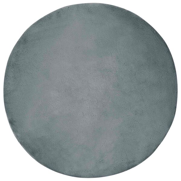 vidaXL Dywan z sztucznego kr&oacute;lika Olite Antracyt 200 x 200 x 2 cm