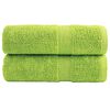 vidaXL Ręczniki toaletowe Premium SOLUND 2 szt. Zielone jabłko 30x30 cm 600 gsm