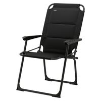 Travellife Luksusowe składane krzesło Barletta Compact, czarne