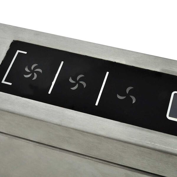 vidaXL Okap kuchenny nad wyspę z wyświetlaczem LCD