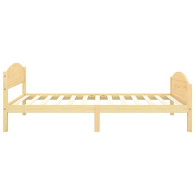 vidaXL Rama łóżka, lite drewno sosnowe, 90 x 200 cm
