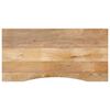 vidaXL Blat biurka, z wycięciem, 140x50x2,5 cm, surowe drewno mango