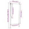 vidaXL Roleta zewnętrzna, ż&oacute;łto-biała, 100x270 cm, tkanina i stal