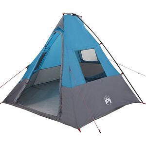 vidaXL Namiot Tipi 6-osobowy Wodoodporny niebieski tafta