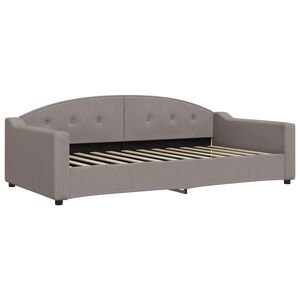 vidaXL Sofa z funkcją spania, kolor taupe, 100x200 cm, obita tkaniną