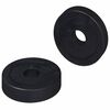 vidaXL odpowiedni do podkładki płaskiej 2 szt. Czarny &empty;15 x 3 mm