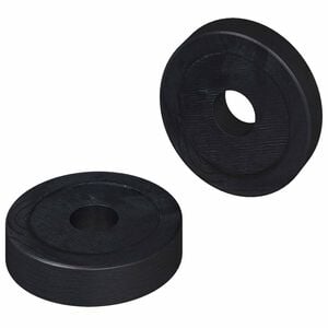 vidaXL odpowiedni do podkładki płaskiej 2 szt. Czarny &empty;15 x 3 mm