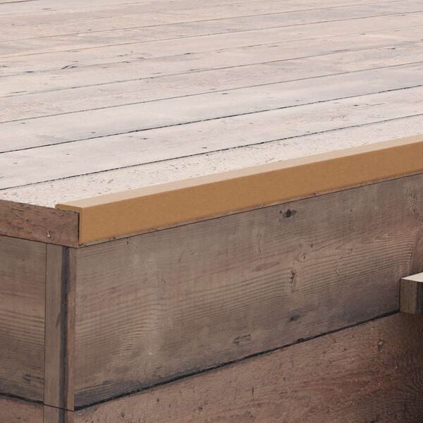 vidaXL Tarasowe listwy kątowe, 5 szt., WPC, 170 cm, kolor tekowy