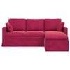 vidaXL Sofa Czerwone wino