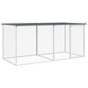 vidaXL Klatka dla kurczak&oacute;w z dachem antracytowa 203x98x90 cm ocynkowana stal