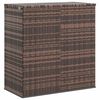 vidaXL Skrzynia na poduszki ogrodowe, rattan PE, 100x49x103,5 cm, brąz