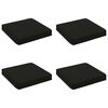 vidaXL Poduszki siedzące 4-częściowe VUGHT 4 pcs 100% poliester Czarny