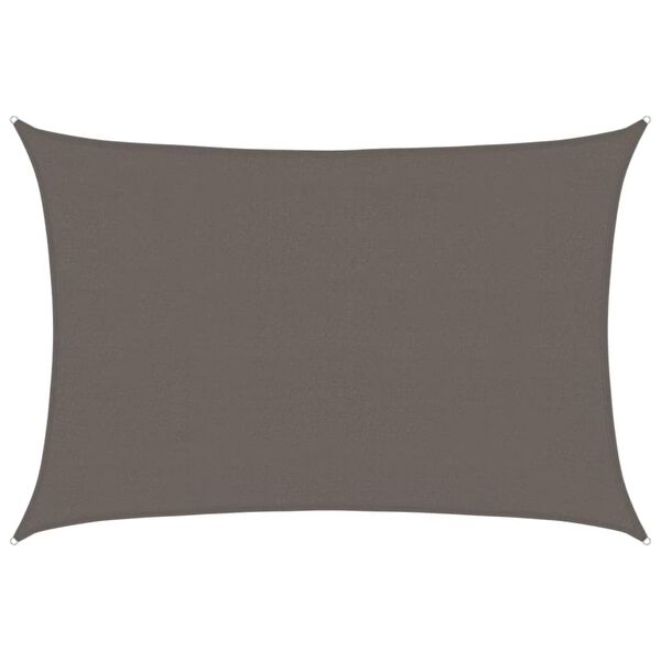 vidaXL Żagiel ogrodowy HDPE prostokątny 4x6 m Antracyt