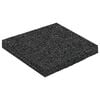 vidaXL Pad Patio z Granulatem Gumowym Czarny 9 x 9 x 0,8 cm Guma