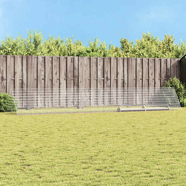 vidaXL Klatka dla kur Srebrny 650 x 100 x 85 cm Stal Galwanizowana