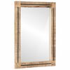 vidaXL Lustro Z lustrem Brązowy i czarny 70 x 50 x 3 cm Szkło